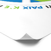 Poster Langue des signes de la paix mondiale (Coin)