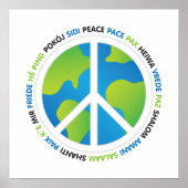 Poster Langue des signes de la paix mondiale (Devant)