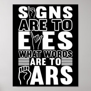 Poster Langue des signes de sensibilisation Langue des si