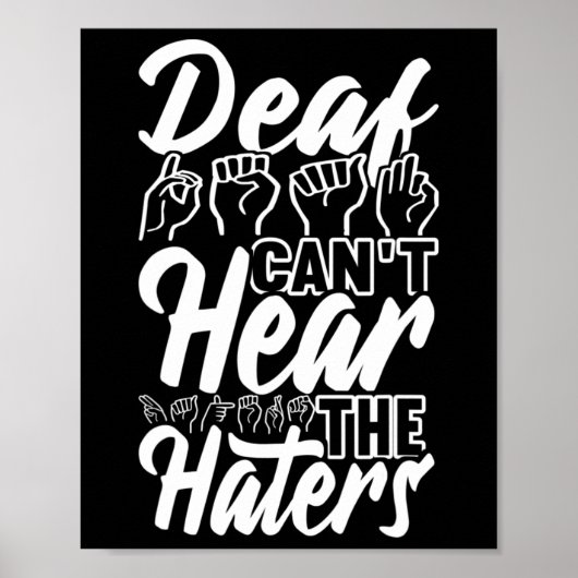 Poster Langue des signes de sensibilisation Langue des si (Devant)