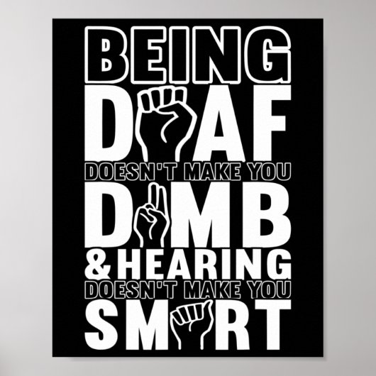 Poster Langue des signes de sensibilisation Langue des si (Devant)