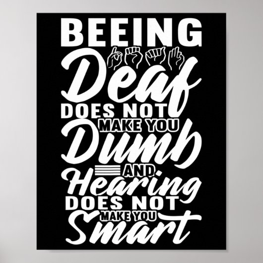 Poster Langue des signes de sensibilisation Langue des si (Devant)