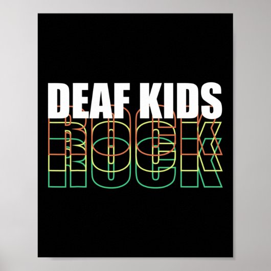Poster Langue des signes pour enfants (Devant)
