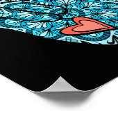 Poster Langue Des Signes Sale Je T'Aime Gésture Coeur Sou (Coin)