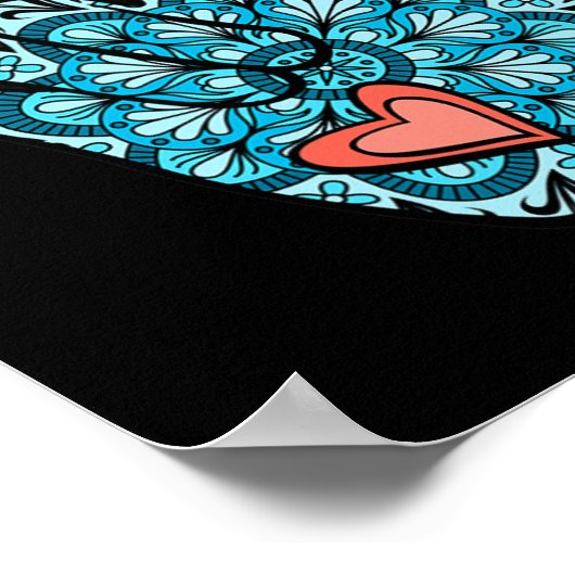 Poster Langue Des Signes Sale Je T'Aime Gésture Coeur Sou (Coin)