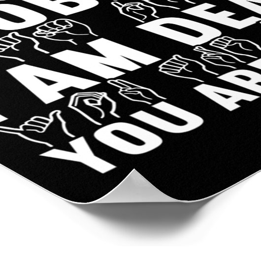 Poster Langue des signes Sensibilisation des sourds 20 (Coin)