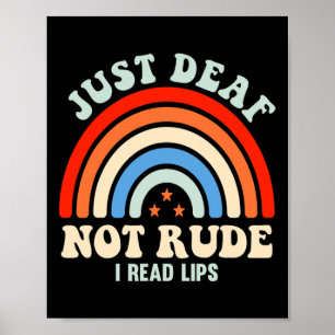 Poster Langue Des Signes Sourds Malheureux Sourds Juste S