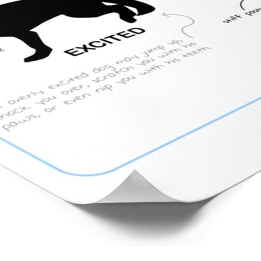 Poster Langue du corps 16x20 (Coin)