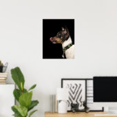 Poster Langue du Terrier noir et blanc (Bureau à domicile)