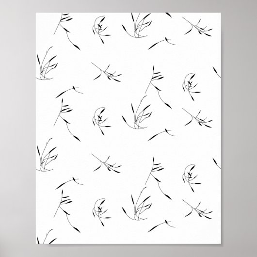 Poster Langue, Gris de colombe (Devant)