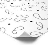 Poster Langue, gris foncé (Coin)