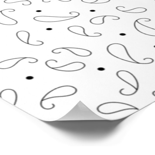 Poster Langue, gris foncé (Coin)