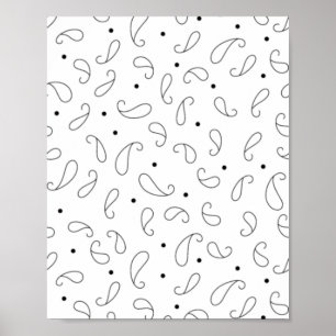 Poster Langue, gris foncé