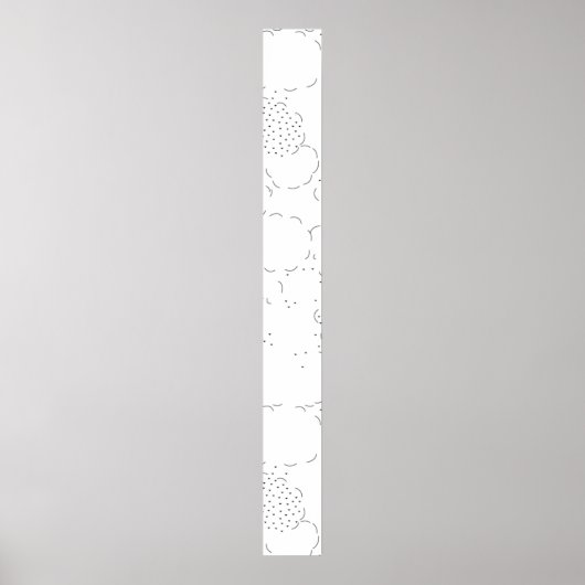 Poster Langue, panneau central Aqua Haze (Devant)