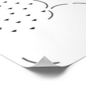 Poster Langue, panneau central Aqua Haze (Coin)