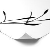 Poster Langue, signe Pedestal Gris Dove (Coin)