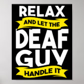 Poster Langue Sourde Sensibilisation Perte D'Audience Et  (Devant)