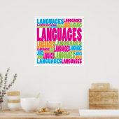 Poster Langues colorées (Cuisine)