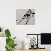 Poster Langues de hockey sur glace (Bureau à domicile)