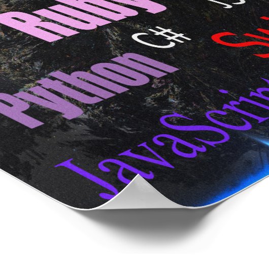 Poster Langues de programmation (Coin)