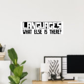 Poster Langues Qu'Y A-T-Il D'Autre ? (Bureau à domicile)