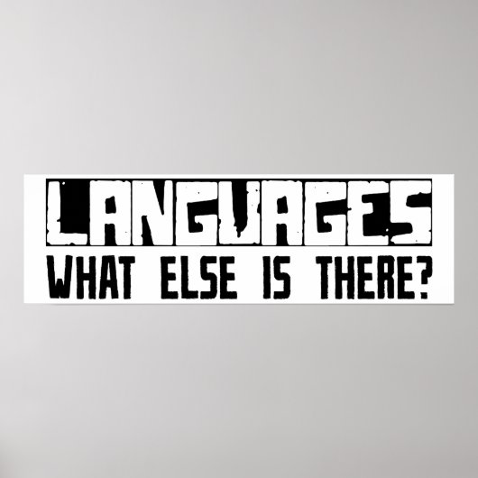 Poster Langues Qu'Y A-T-Il D'Autre ? (Devant)