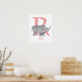 Poster L'animal ABC R est destiné à l'impression rhino (Cuisine)