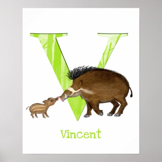 Poster L'animal ABC V est destiné à Visayan warty pig pri (Devant)
