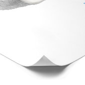 Poster L'animal ABC W est pour l'impression loup (Coin)