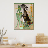 Poster L'Année De L'Affiche Du Lapin (Cuisine)