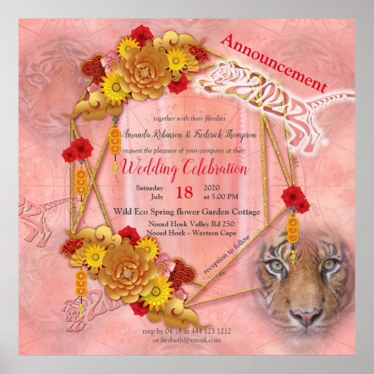 Poster L'année du tigre (Devant)