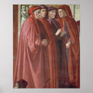 Poster L'annonce à St Zacharias (fresque) (détail