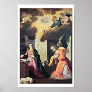 Poster L'annonce (huile sur la toile)