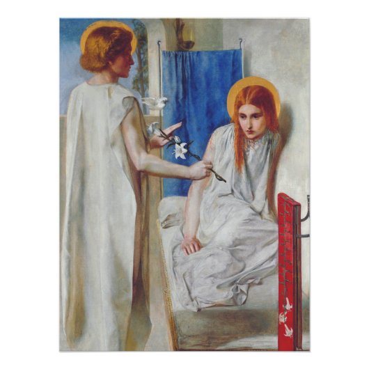 Poster L'Annonciation de Dante Gabriel Rossetti (Devant)