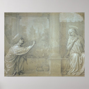 Poster L'Annonciation, dessin préparatoire pour le Capp