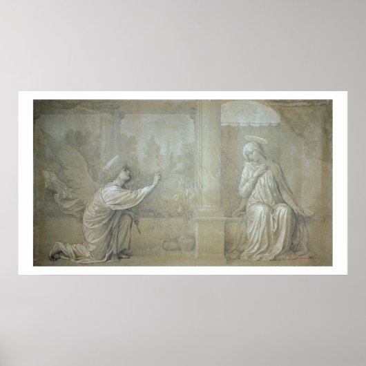 Poster L'Annonciation, dessin préparatoire pour le Capp (Devant)