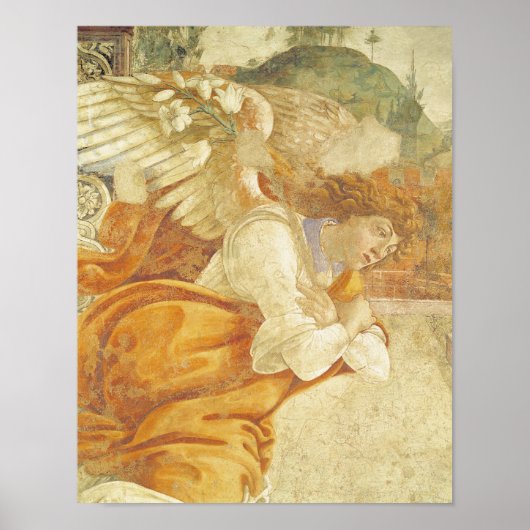 Poster L'Annonciation, détail de l'Archange (Devant)