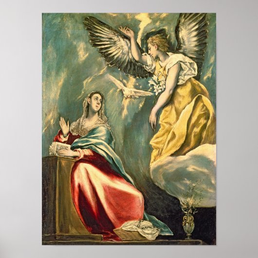 Poster L'Annonciation, v.1595-1600 (Devant)