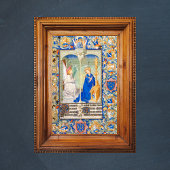 Poster L'Annonciation Vierge Marie Illumination médiévale