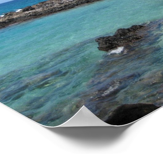 Poster "L'anse" à Hapuna Beach (Coin)