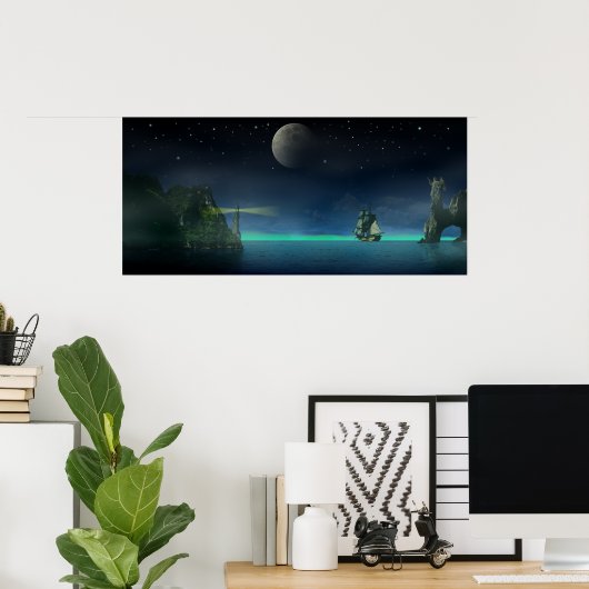 Poster L'anse pirate (Bureau à domicile)