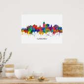 Poster Lansing Michigan Skyline (Cuisine)