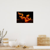 Poster Lanterne chinoise de dragon (Cuisine)