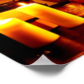 Poster Lanterne Citrouille d'Halloween (Coin)