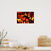 Poster Lanterne Citrouille d'Halloween (Cuisine)