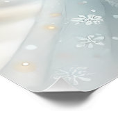 Poster Lanterne d'ange céleste d'hiver de réconfort (Coin)