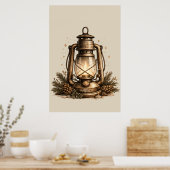 Poster Lanterne de Camping Cozy (Cuisine)