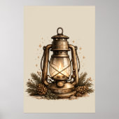 Poster Lanterne de Camping Cozy (Devant)