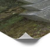 Poster lanterne en pierre éclairée dans le Jardin Japonai (Coin)