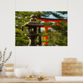 Poster Lanterne en pierre et porte Torii (Cuisine)